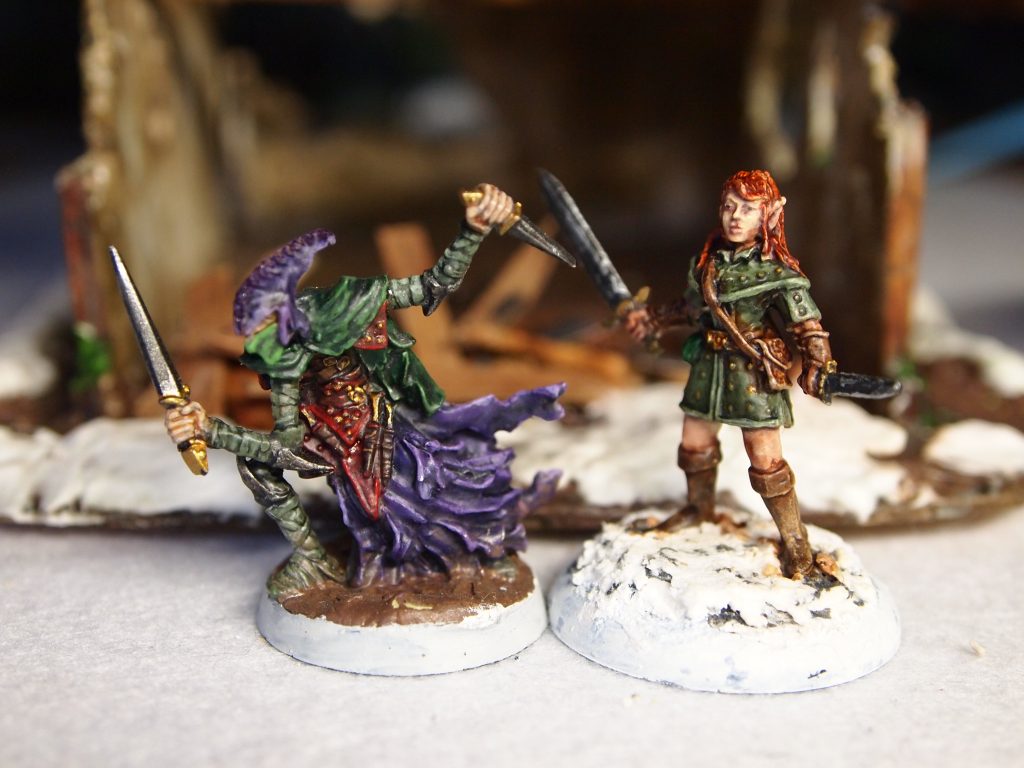 Daetir and Kirgwaith, Thieves miniatures for the Fostgrave 2e table top skirmish wargame.