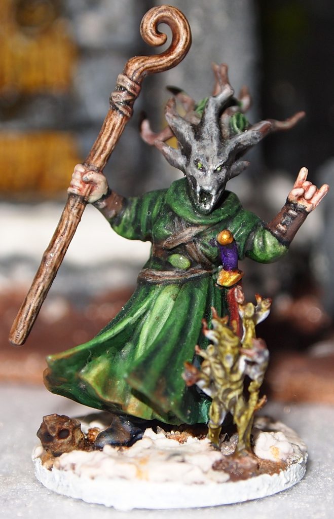 Durnimlath Gul, witch miniature for the Fostgrave 2e table top skirmish wargame.