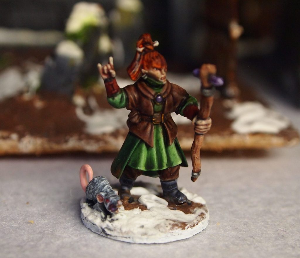 Mirhen the Apprentice miniature for the Fostgrave 2e table top skirmish wargame.
