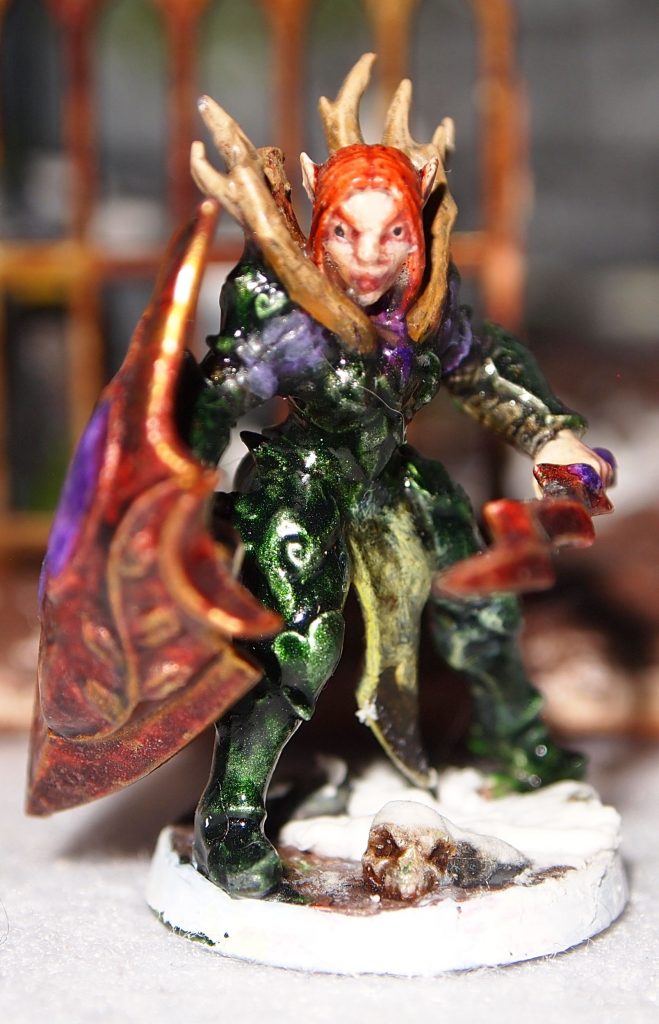 Naru Magol, Knight, miniature for the Fostgrave 2e table top skirmish wargame.
