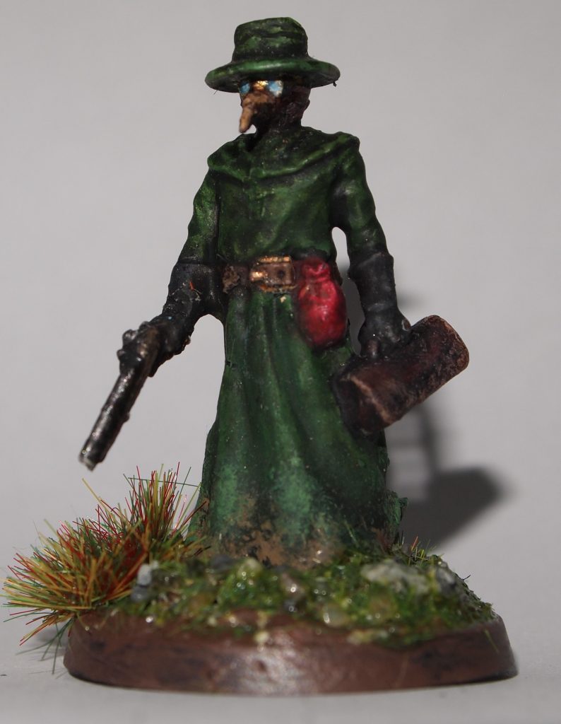 Miniature of a "plague doctor"