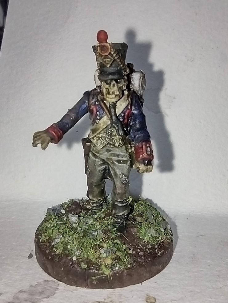 Napoleonic French zombie miniature 