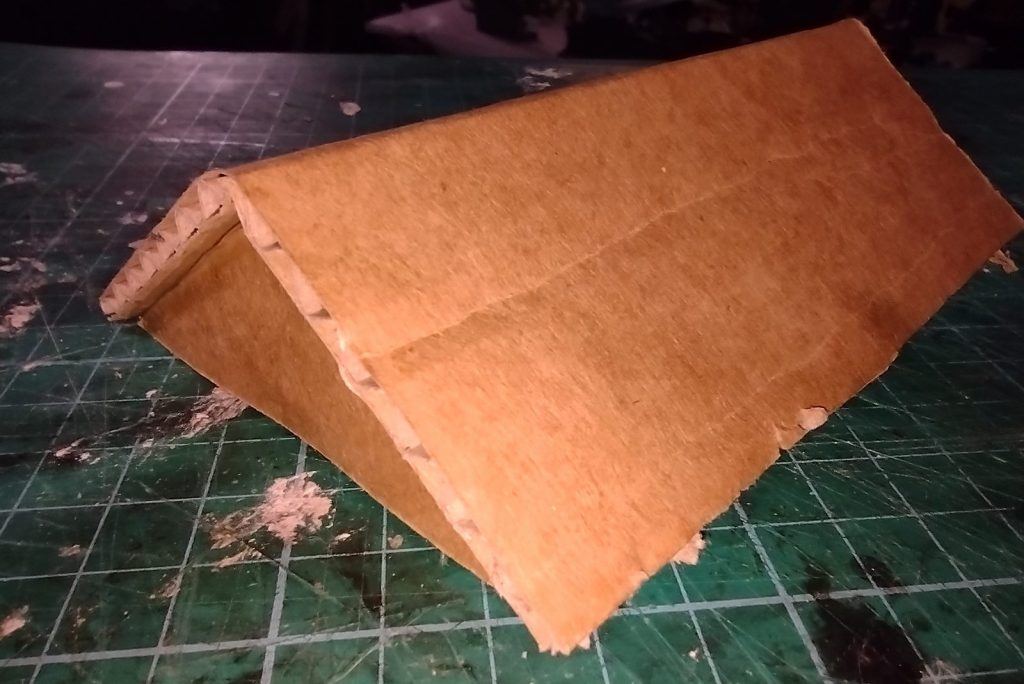 cardboard model roof