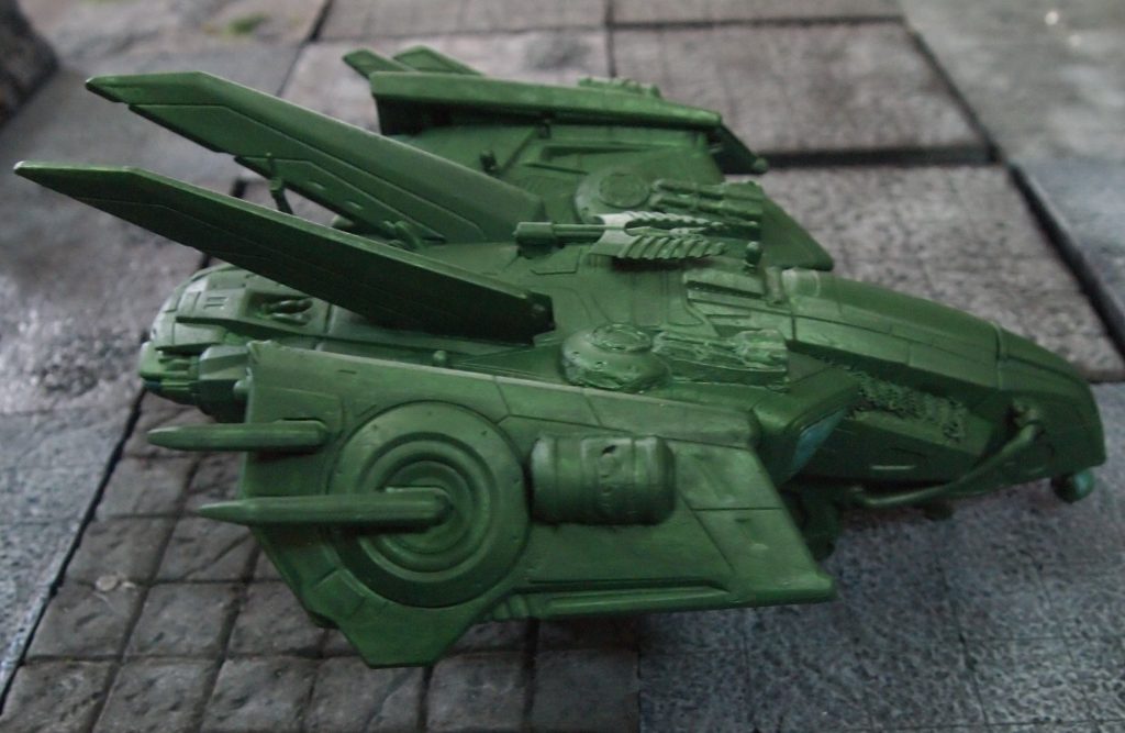 Buzz Lightyear  Zurg Fighter ship toy painted green