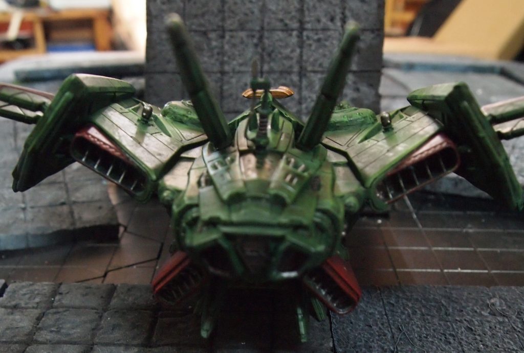Buzz Lightyear  Zurg Fighter ship toy painted green