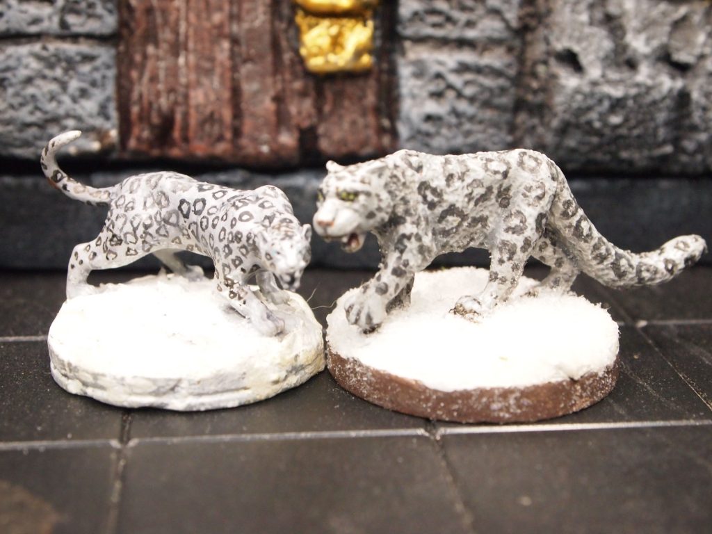28mm Snow leopard miniatures