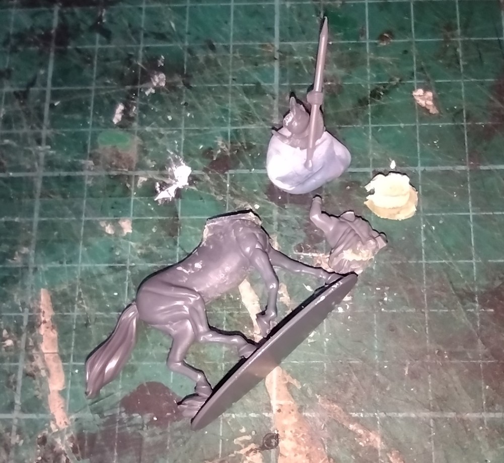The centaur miniature with the human torso broken off.