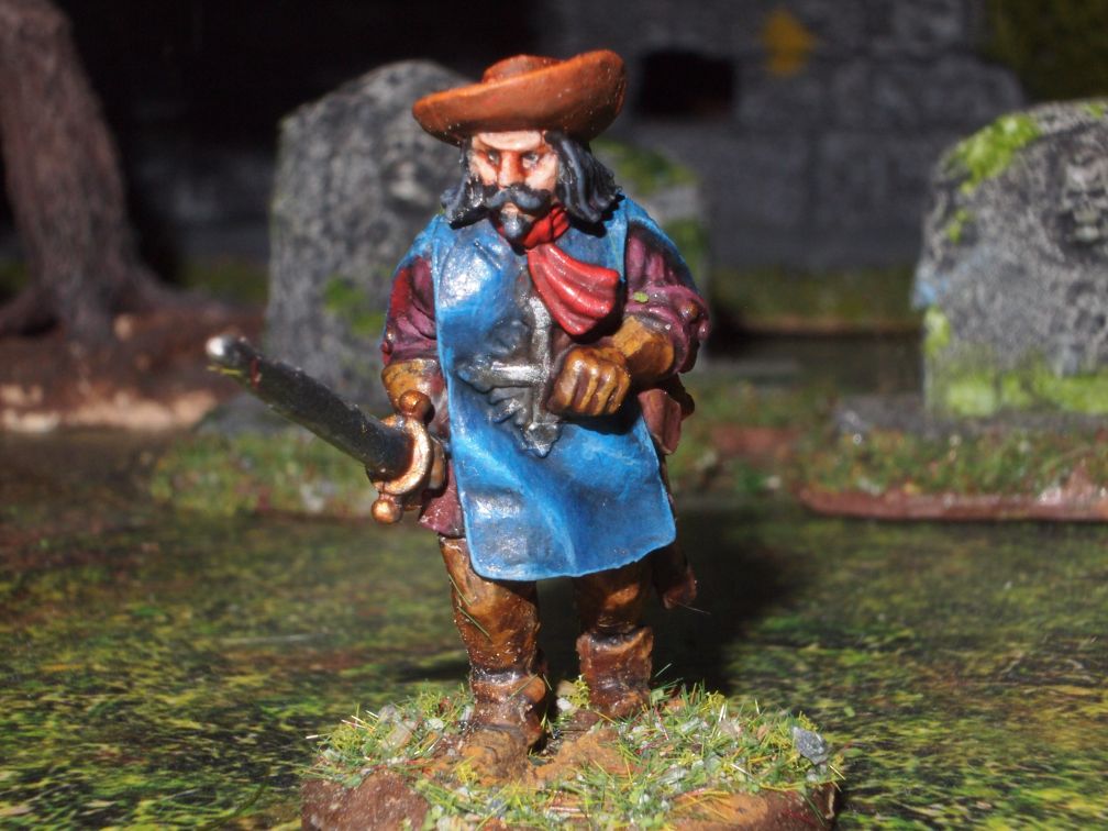 28mm mousquetaire of the kings guard miniature.